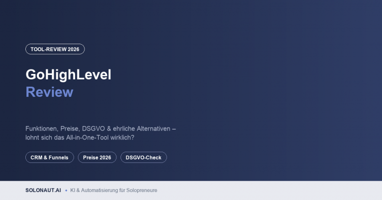 GoHighLevel Review: Funktionen, Preise & DSGVO (2026)