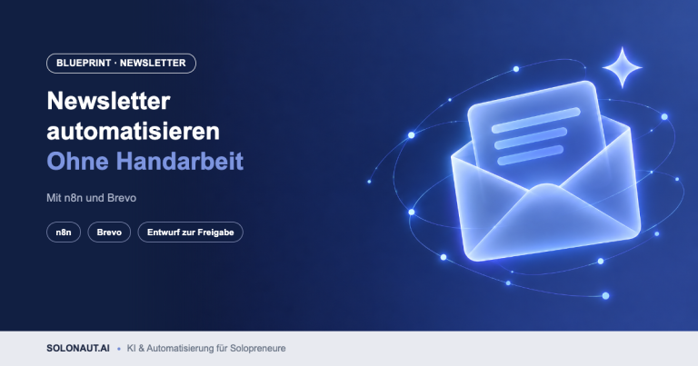 Newsletter automatisieren: leuchtender Briefumschlag
