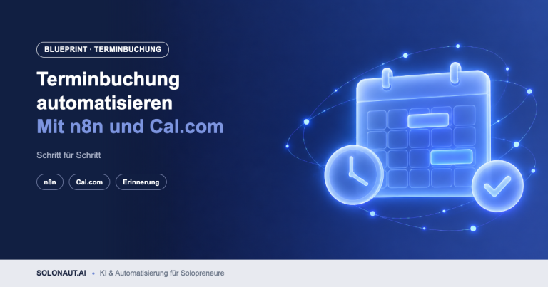 Terminbuchung automatisieren: leuchtender Kalender mit Uhr